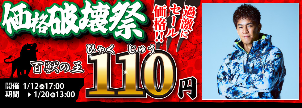 価格破壊祭り110円