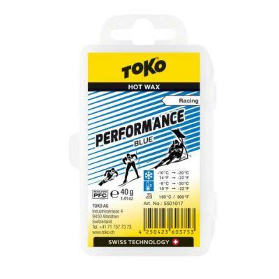 TOKO〔トコワックス〕Performance ブラック 40g 5501018 固形 スキー