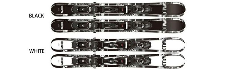 スキー セット 4点 メンズ レディース SWALLOW スキー板 2022 OREO 123 YELLOW  XPRESS 10 GW B83 RTL BLACK  ROSSIGNOL ブーツ SPEED 80  ストック