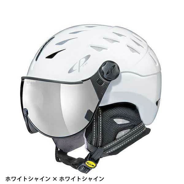 EVERNEW - ＣＰスキーヘルメットバイザー付き バイザーとレンズが一体となったウインタースポーツヘルメット
