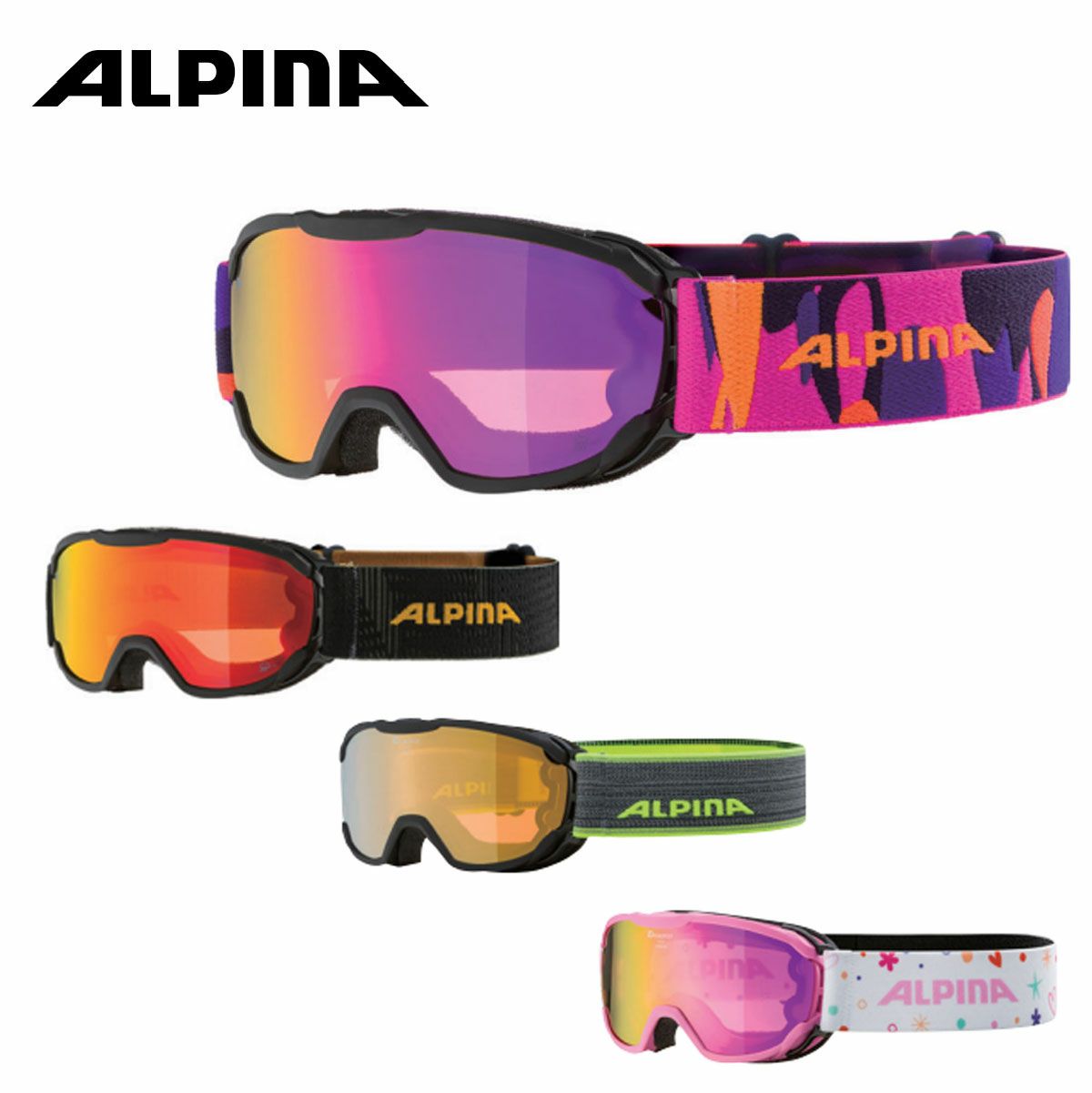 ALPINA(アルピナ) スキースノーボードゴーグル ユニセックス 偏光レンズ くもり止め メガネ使用可 NAKISKA QH