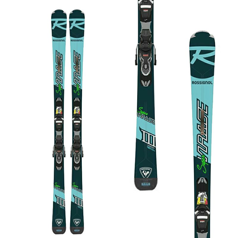 スキー板 メンズ レディース ROSSIGNOL ロシニョール＜2022＞ SUPER VIRAGE III XPRESS + XPRESS 11  GW B83 BLACK ICON ビンディング セット 取付無料【旧モデル21-22】