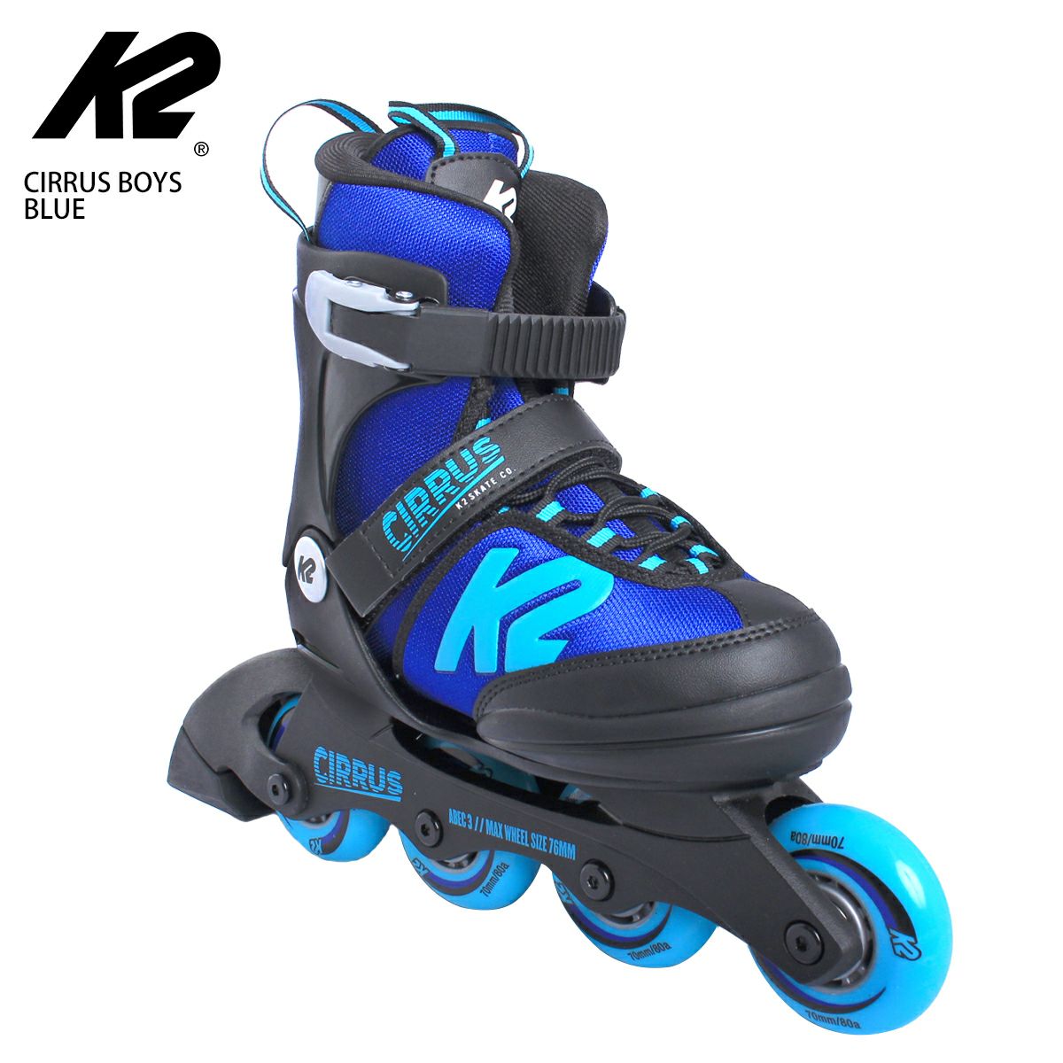 良品 K2 白い インラインスケート ローラーブレード FIT 78 25.5cm