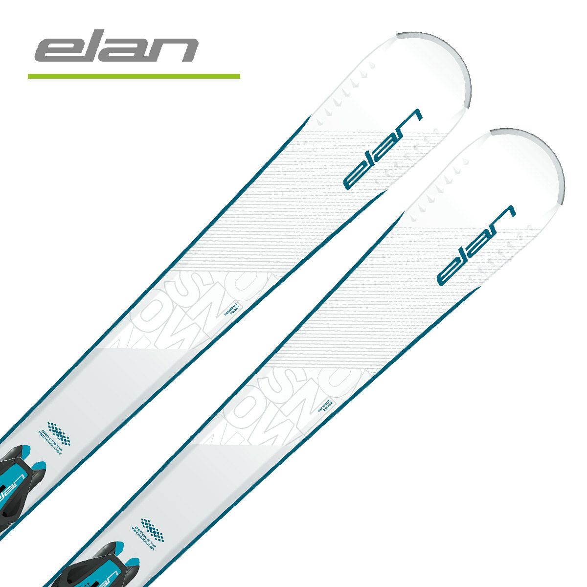 ELAN エラン スキー板 レディース ＜2023＞ SNOW WHITE LIGHT SHIFT + EL 9