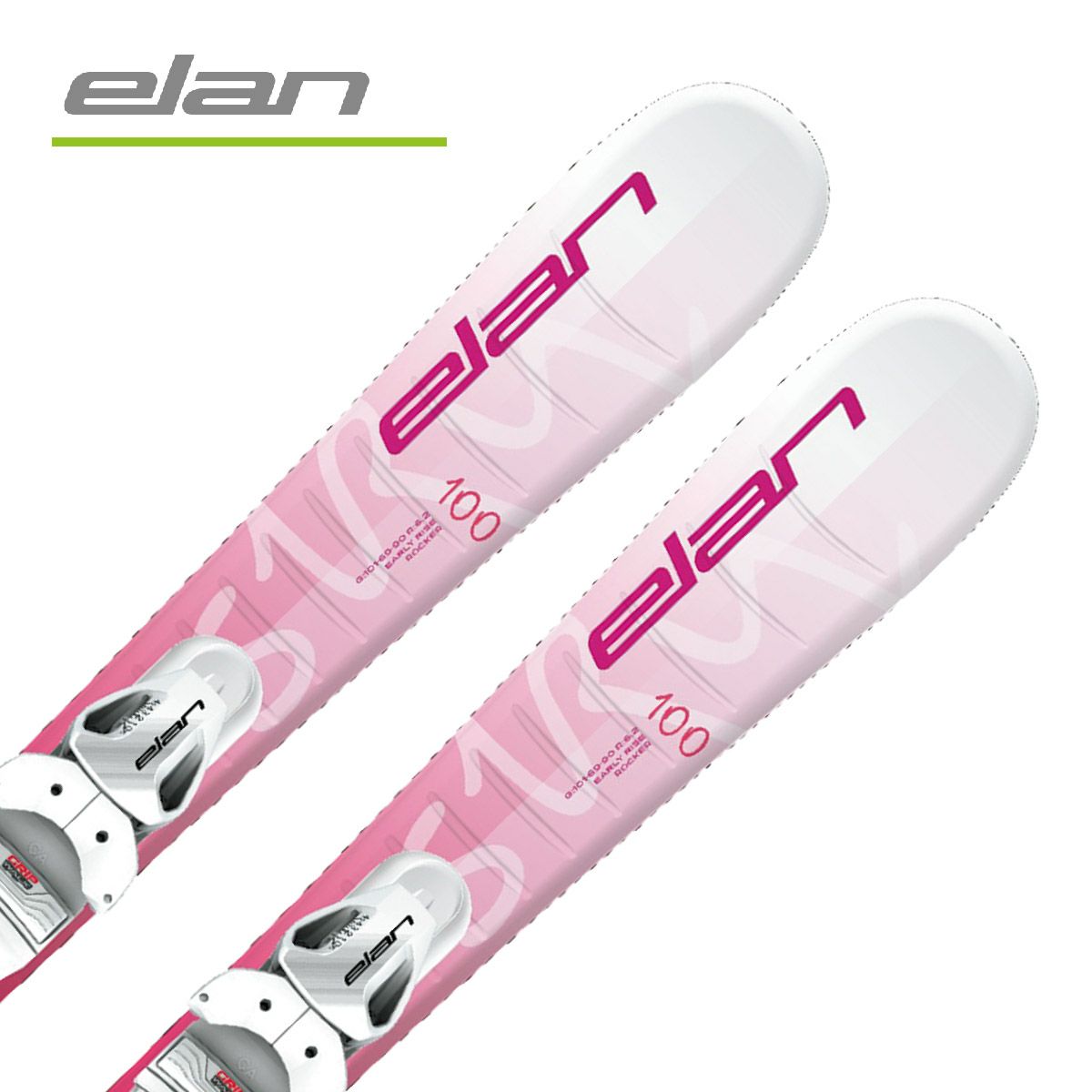 ELAN エラン スキー板 キッズ ジュニア ＜2023＞ SKY WHT JRS + EL 4.5 GW