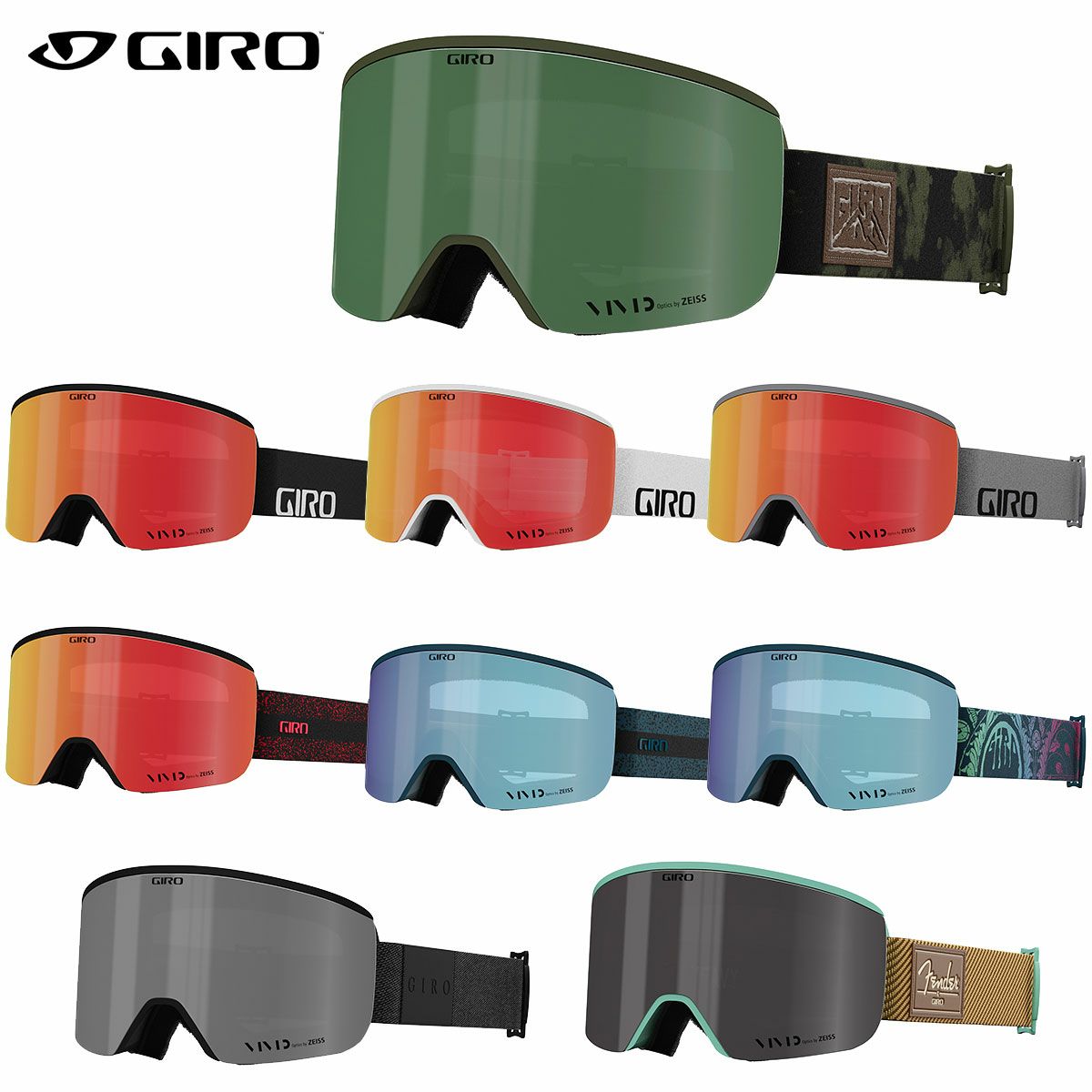 GIRO ジロ スキー ゴーグル＜2023＞AXIS / アクシス 眼鏡・メガネ対応 スペ