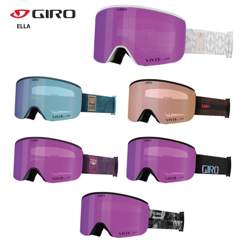 GIRO ジロ スキー ゴーグル レディース＜2023＞ELLA / エラ 眼鏡・メガネ対応 スペアレンズ付