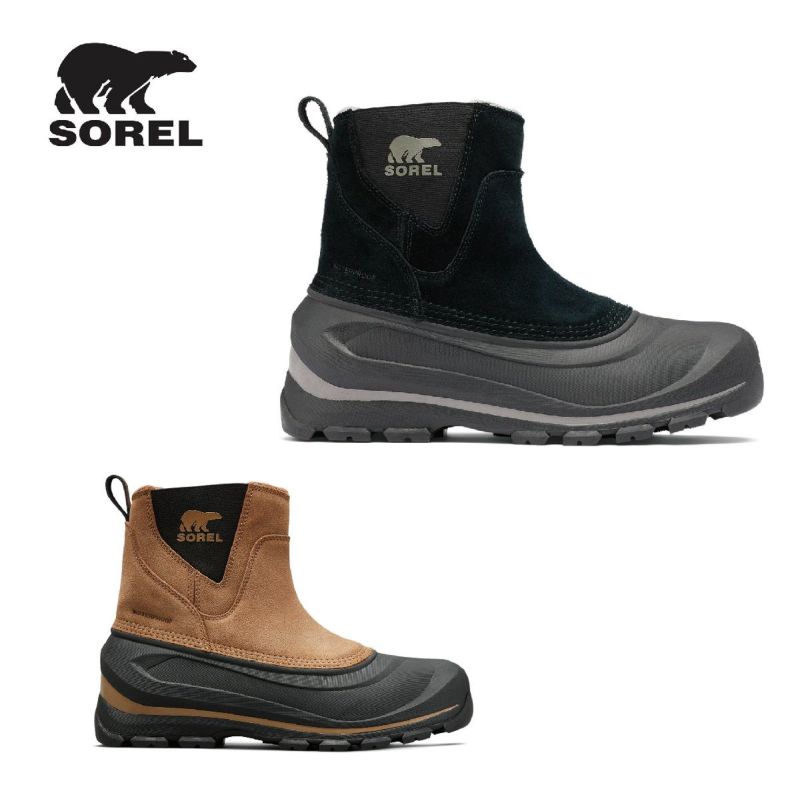 SOREL �\���� �X�m�[�u�[�c �X�m�[�V���[�Y �����Y ��2024�� NM2738 / BUXTON PULL ON WP / �o�b�N�X�g���v���I�� WP