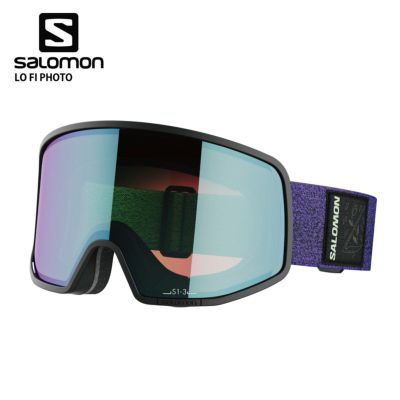 ウインタースポーツSALE！ERL X Salomon スカルプリント ストラップ スキーゴーグル