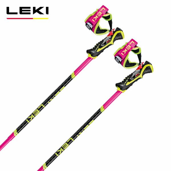 LEKI SL用ストック（110cm カーボン・ピンク）＋ パンチガード - スキー