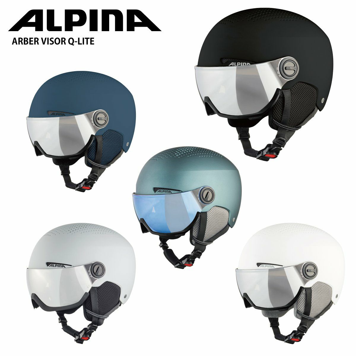 中古ALPINA(アルピナ) スキースノーヘルメット おおきかっ ミラー 