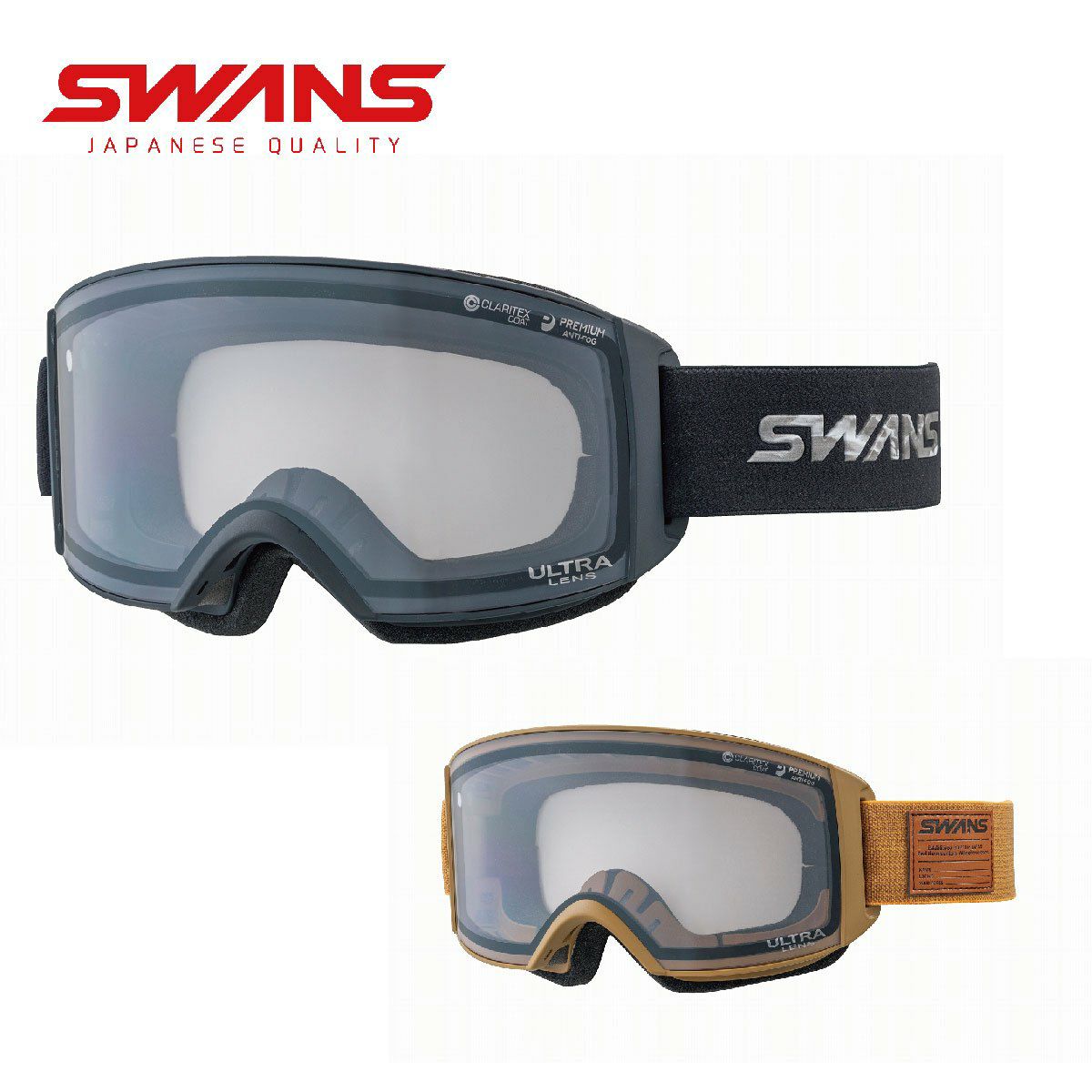 SWANS(スワンズ) スキー スノーボード ゴーグル スペアレンズ RACAN専用レンズ LRA-4470_LSIL, ライトシルバーミラ