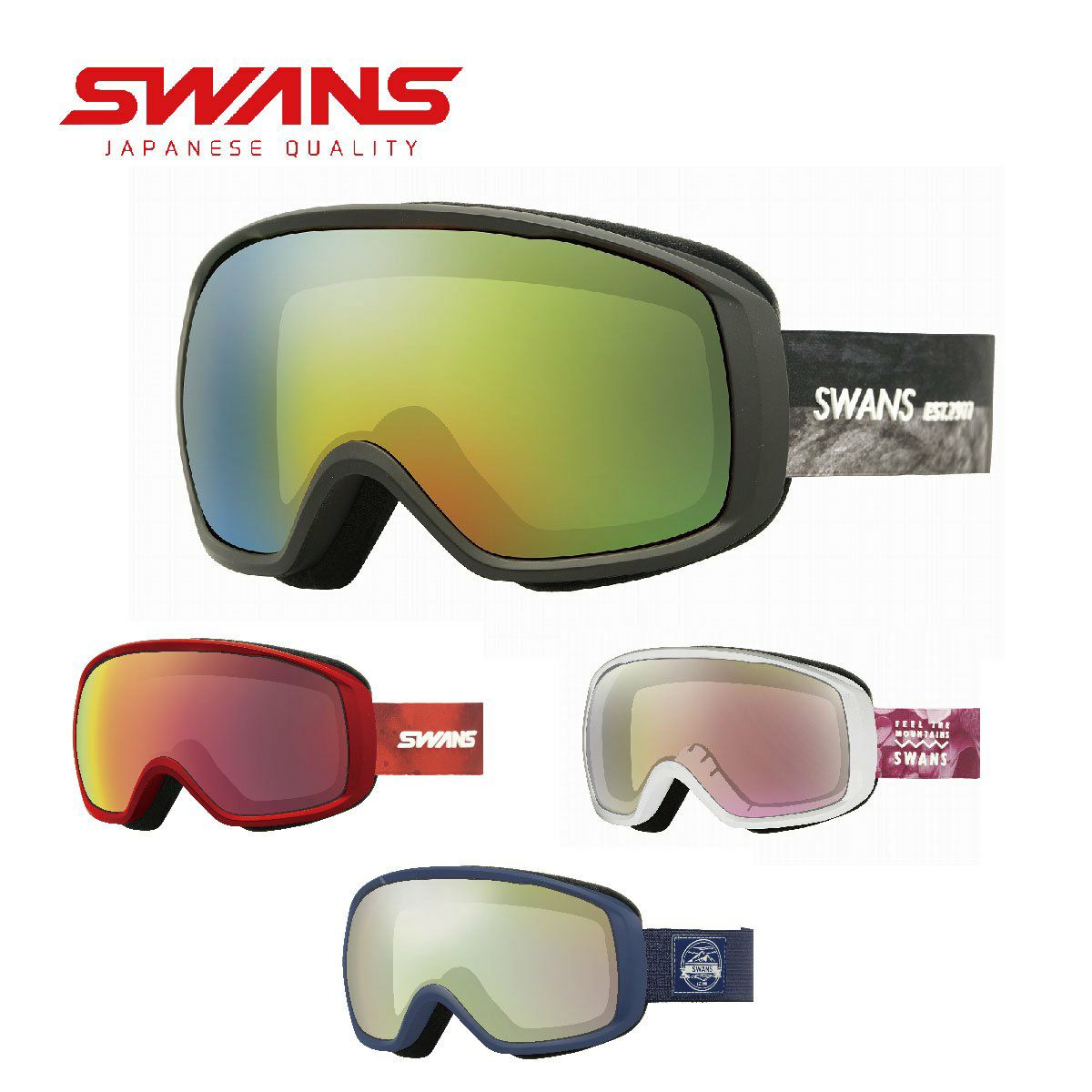 SWANS スワンズ スキーゴーグル＜2024＞200-MDHS 眼鏡・メガネ対応 23-24 N