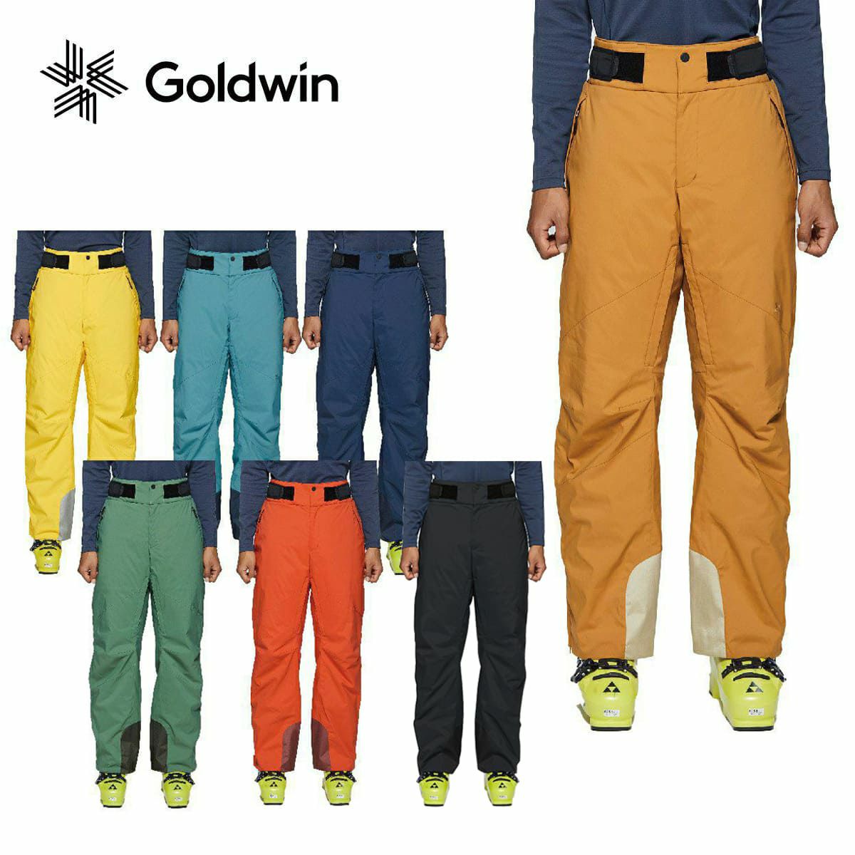 『1年保証』 GOLDWIN 長袖 セット パンツ ジャケット モノトーン モデル オシャレ スキーウェア - ウエア