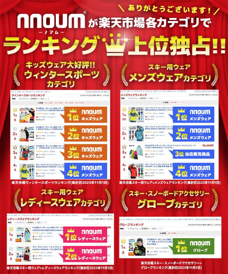 スキーウェア キッズ ジュニア 上下セット 動きやすさNo.1【3年着