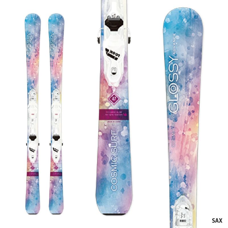 スキー板、ビンディングセット コスミックサーフ GLOSSY 156cm 【返品 
