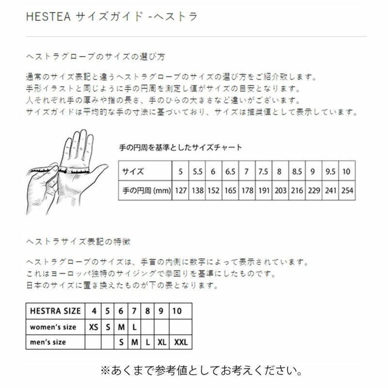 HESTRA ヘストラ スキー グローブ メンズ レディース＜2024＞ 31520