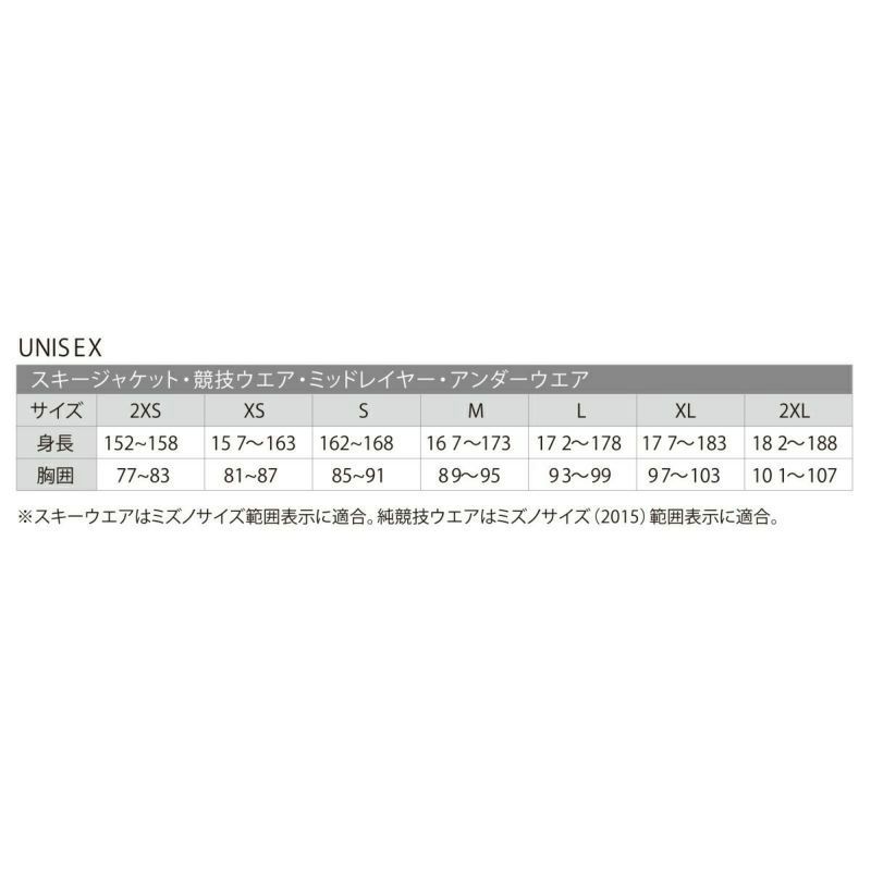 MIZUNO ミズノ スキーウェア ジャケット メンズ レディース＜2024