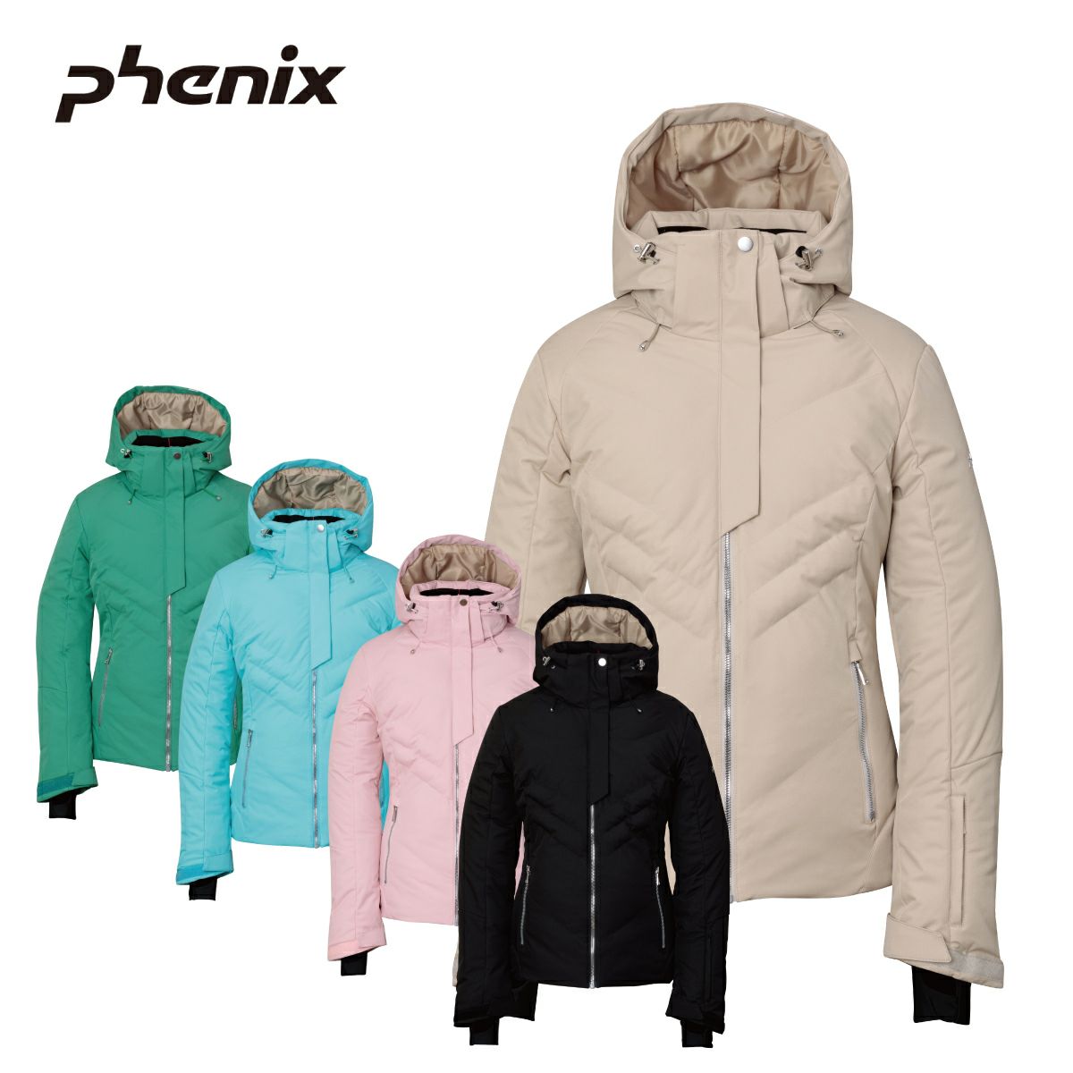 美品)フェニックス スキーウェア レディース Phenix 36 黄色く S