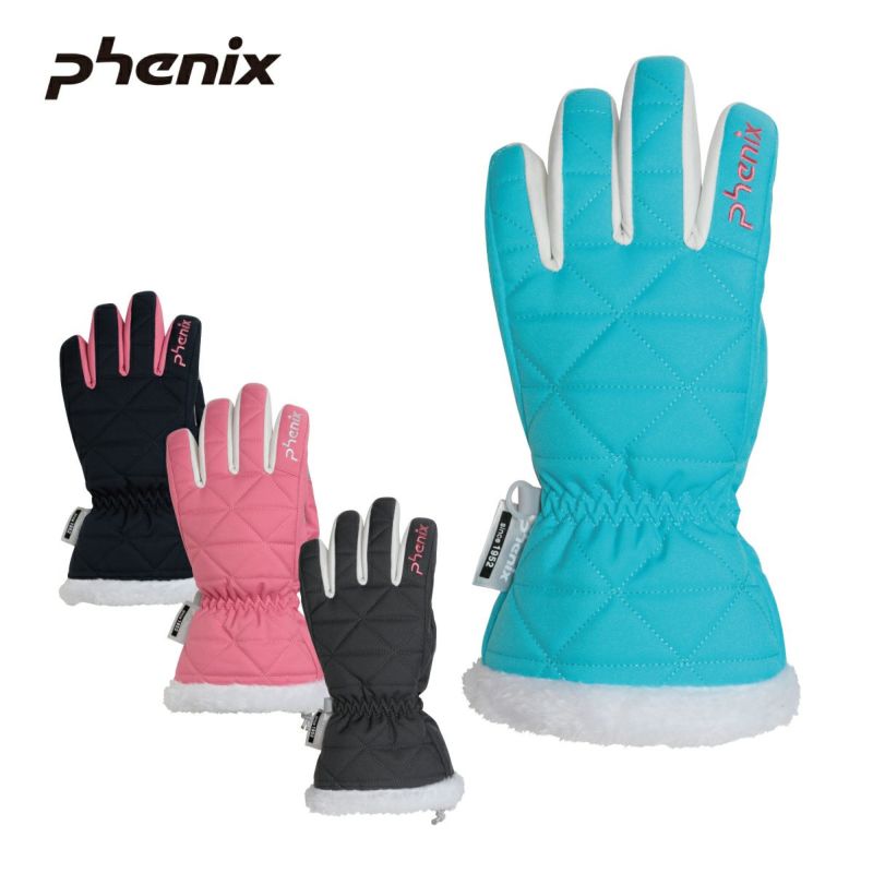 PHENIX �t�F�j�b�N�X �X�L�[ �O���[�u �L�b�Y �W���j�A��2024��ESG23GL91 / Snow White Junior Gloves 2023-2024 ���{���K�i