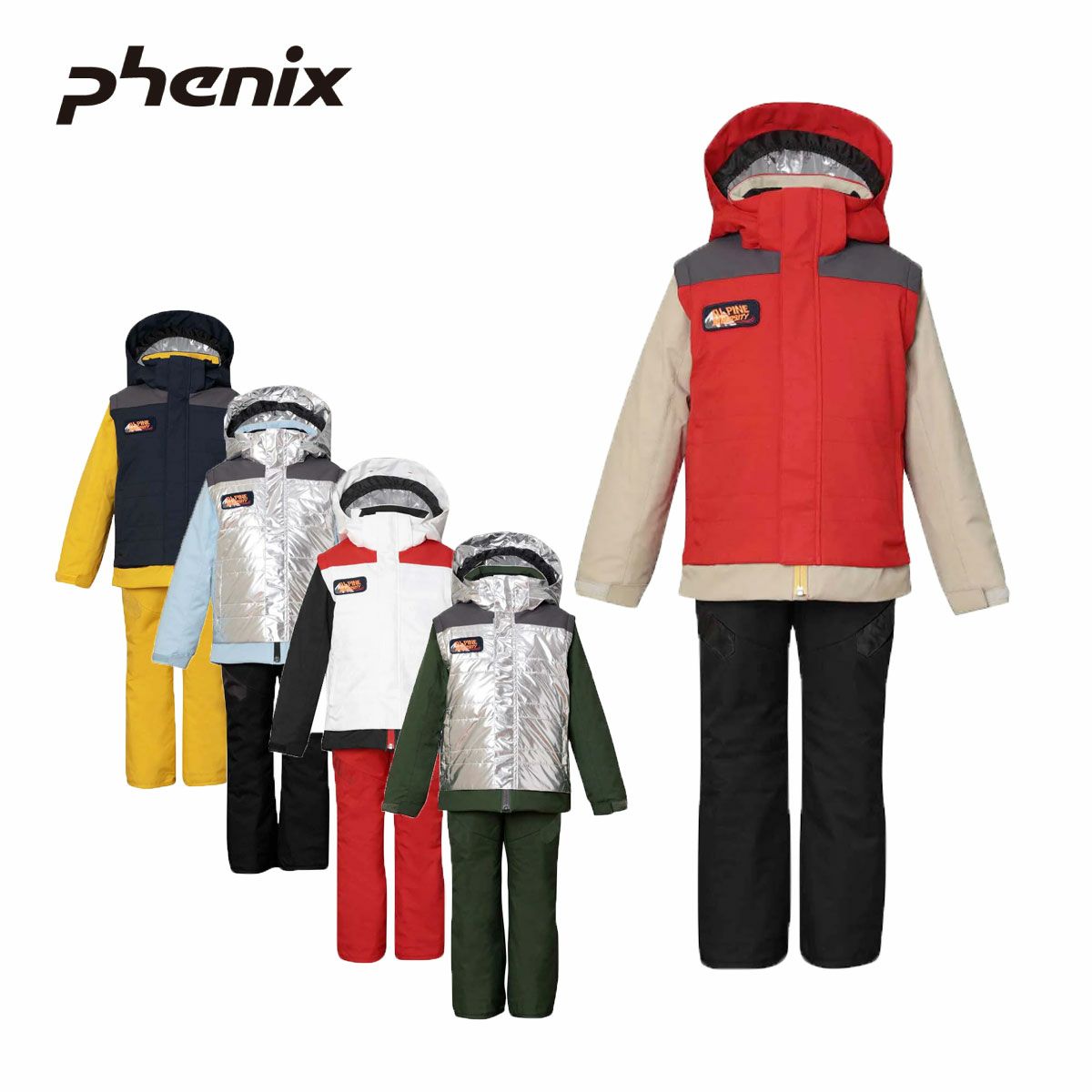 超美品 PHENIX フェニックス スキーウェア上下 メンズ サイズOサイズ 永き