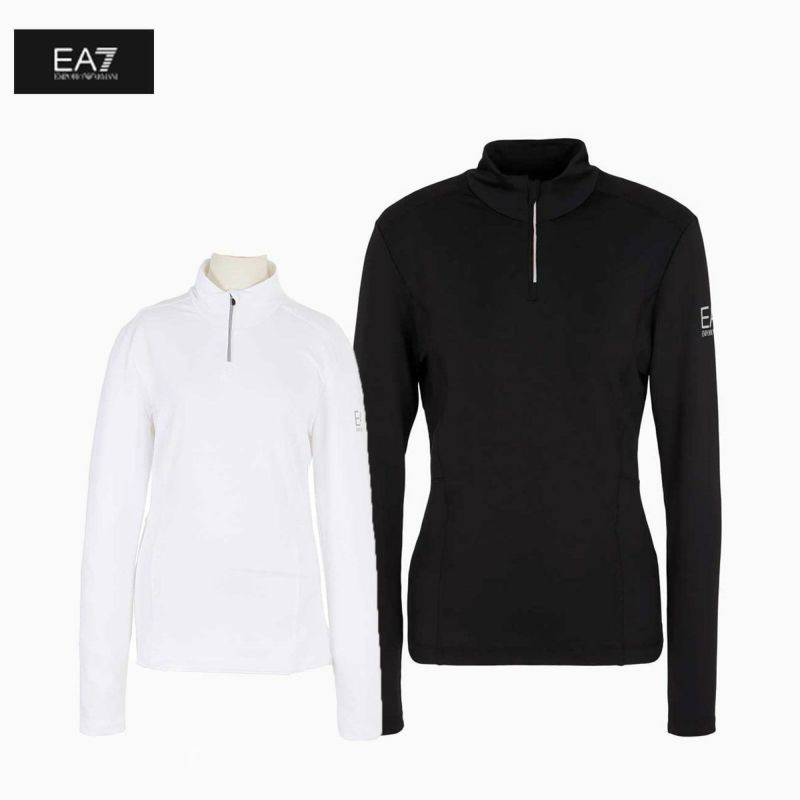 EA7 �C�[�G�[�Z�u�� �X�L�[�E�F�A �A���_�[�V���c �t���[�X ���f�B�[�X��2024�� 8NTM46 / SKI W KITZBUHEL POWERSTRETCH T-TOP HALFZIP