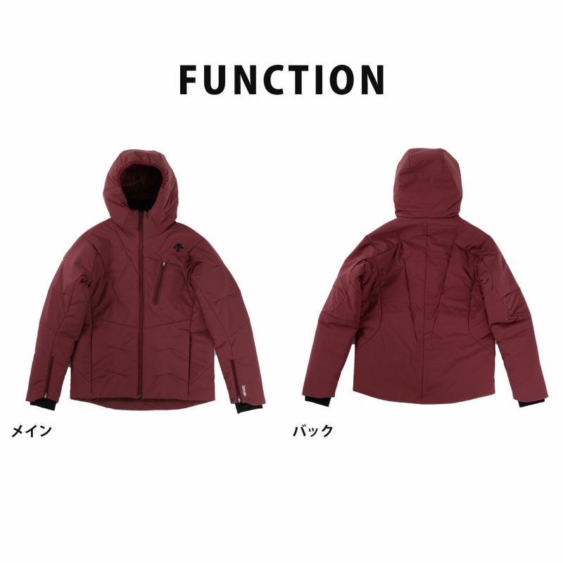 DESCENTE ベージュ フード付き スキーウェア スキーウェア メンズ スキージャケット デサント DESCENTE