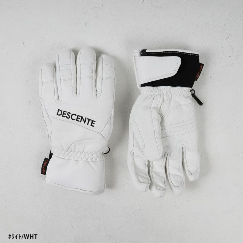 DESCENTE スキーグローブ ホワイト DESCENTE スキーグローブ ホワイト DESCENTE スキーグローブ ホワイト