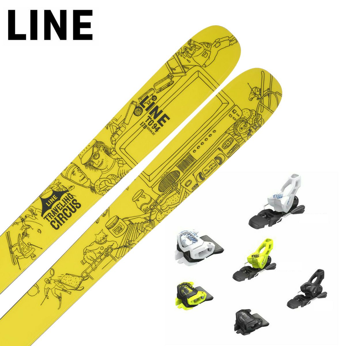 スキー 板 メンズ レディース LINE ライン＜2024＞CHRONIC 94 TC / クロニ