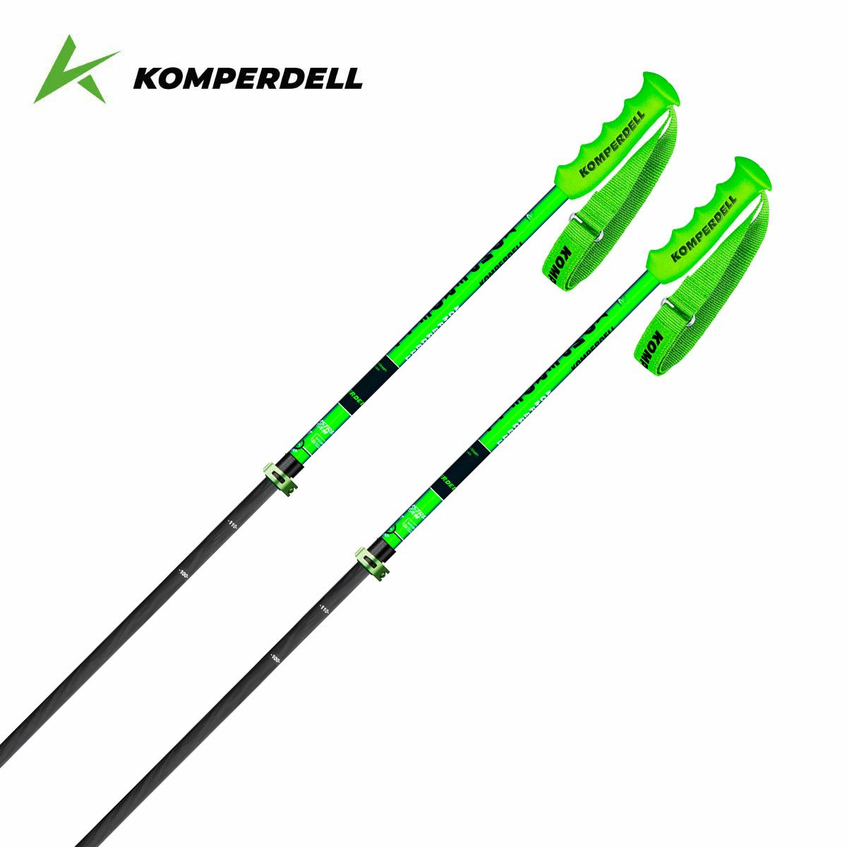KOMPERDELL コンパーデル スキー ポール 素晴らし ストック カーボン 