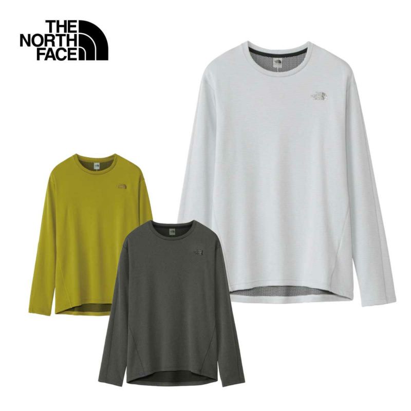 THE NORTH FACE ザ・ノースフェイス スキーウェア クルー メンズ ＜2024＞ NT62312 / L/S FlashDry Crew  ロングスリーブフラッシュドライクルー【薄手】