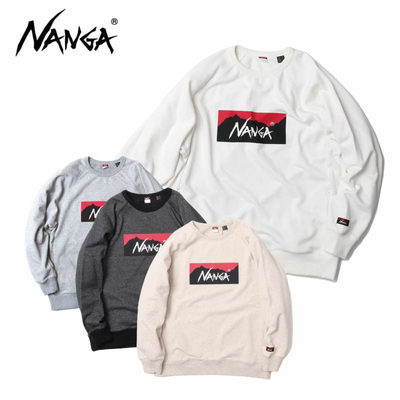 NANGA iK EFA XEFbg Y 2024 N1bl / ECO HYBRID BOX LOGO SWEATSHIRT