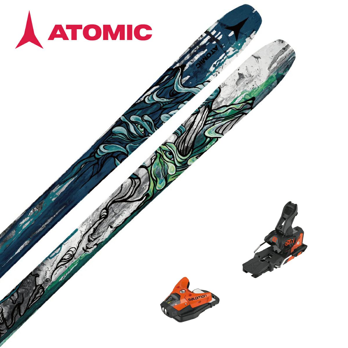 スキー板 ATOMIC アトミック メンズ レディース ＜2024＞ BENT 100 + サロ