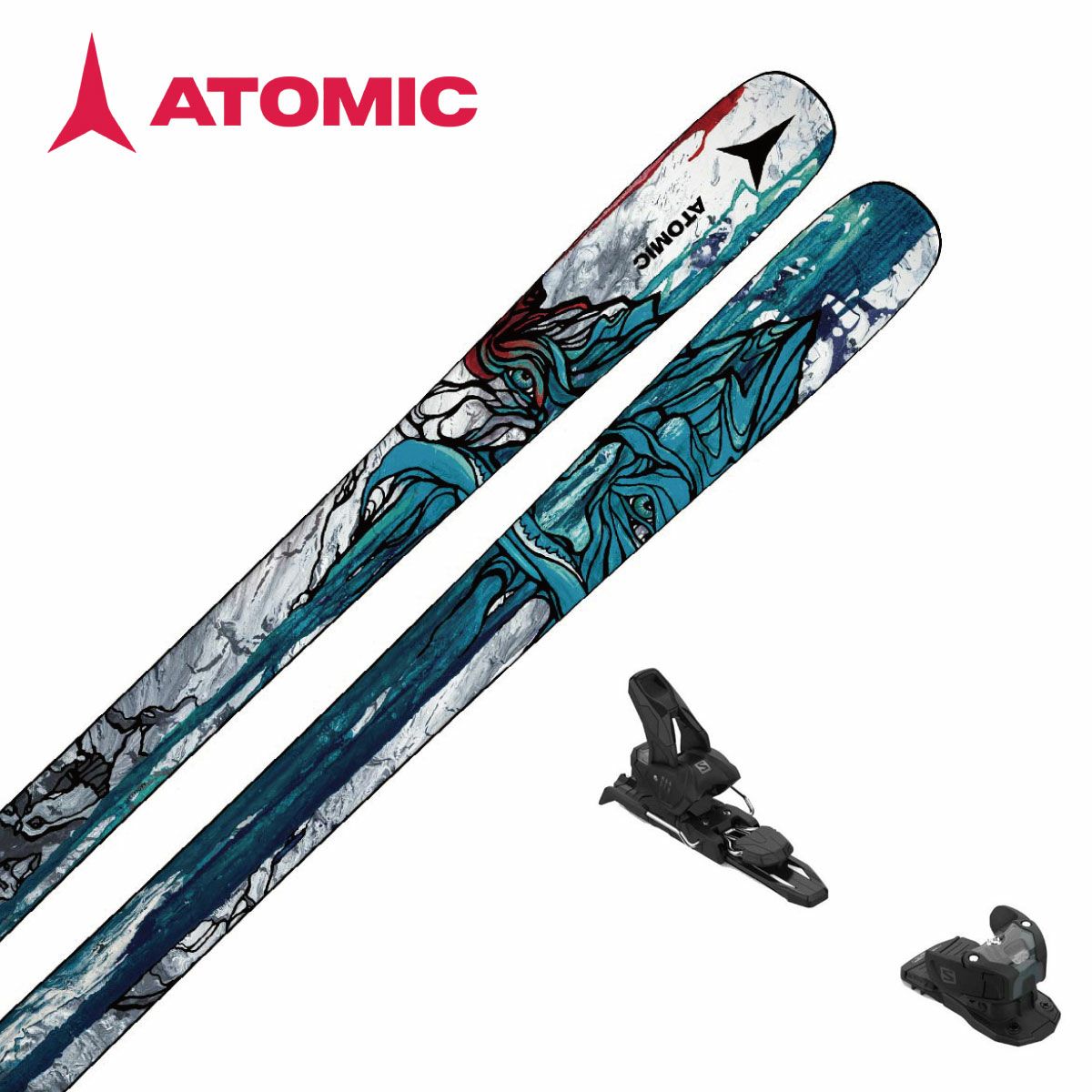 スキー板 ATOMIC アトミック メンズ レディース ＜2024＞BENT 85 + サロモ