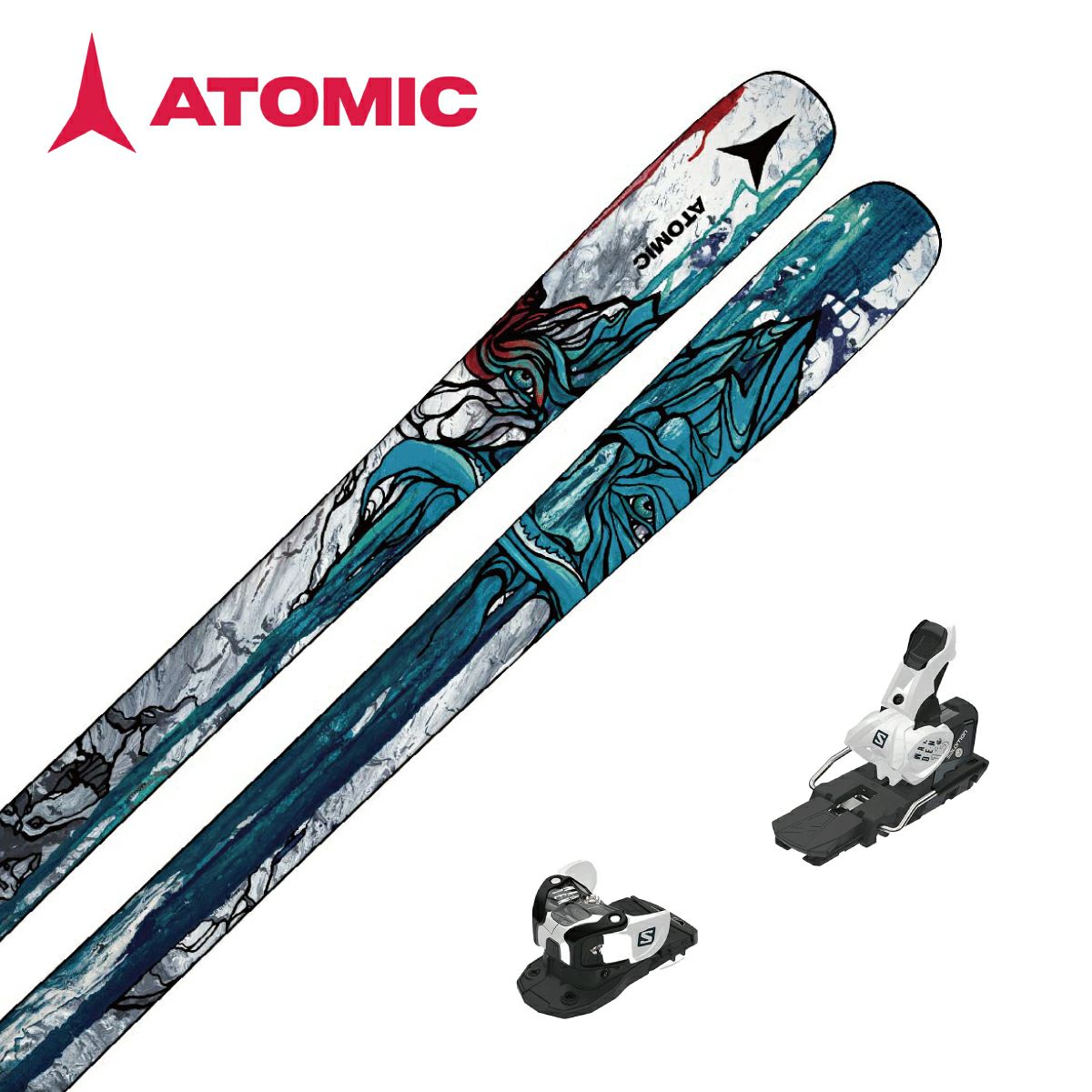 スキー板 ATOMIC アトミック メンズ レディース ＜2024＞BENT 85 + サロモ