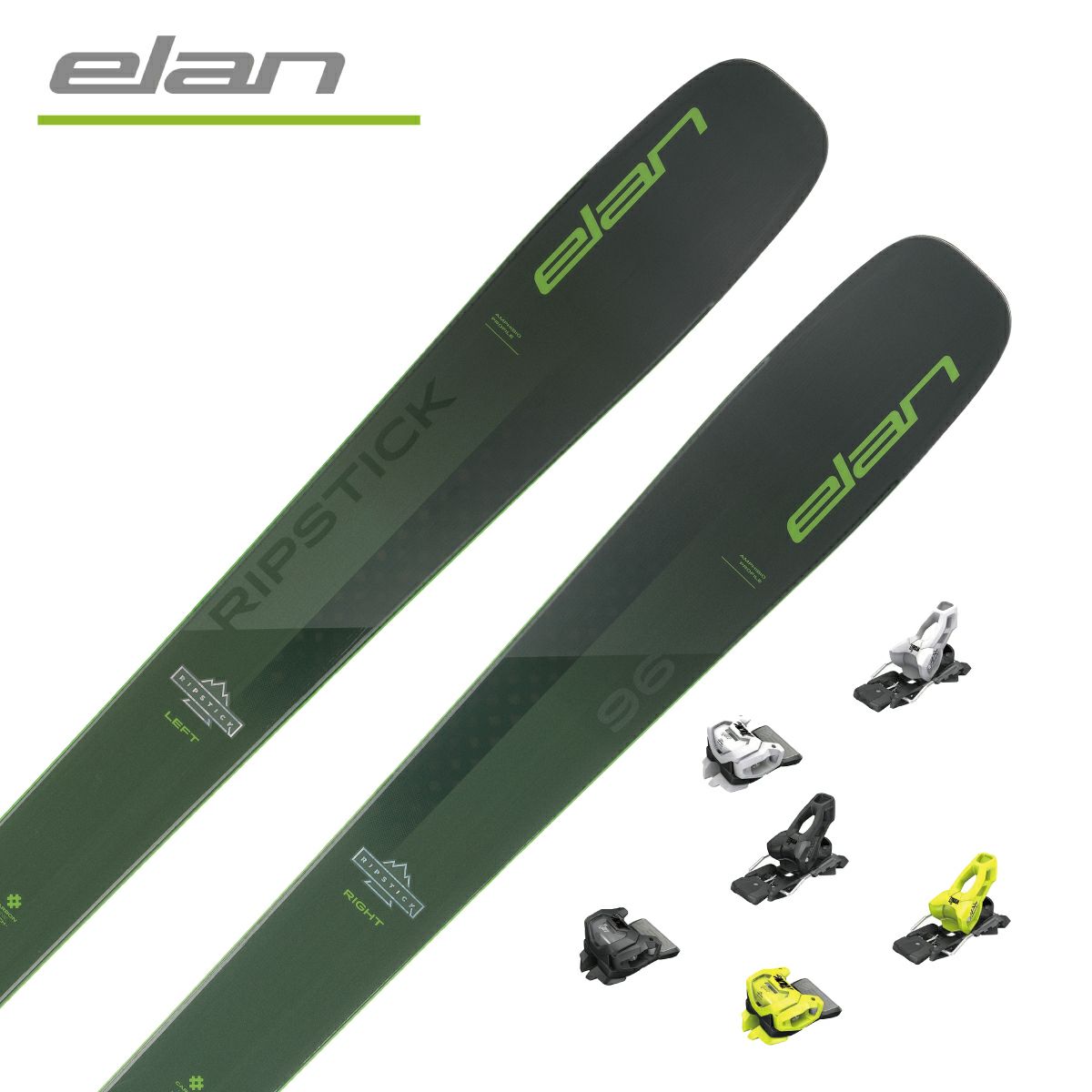 [168cm 76mm幅]ELAN ELEMENT GREEN LIGHT SHIFT EL10.0  エレメント フリースキー＋ビンディングセット