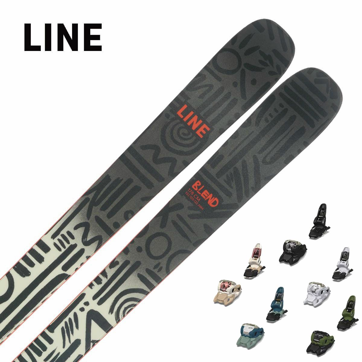 スキー板 LINE ライン メンズ レディース ＜2024＞ BLEND + ＜23＞SQUIRE 1