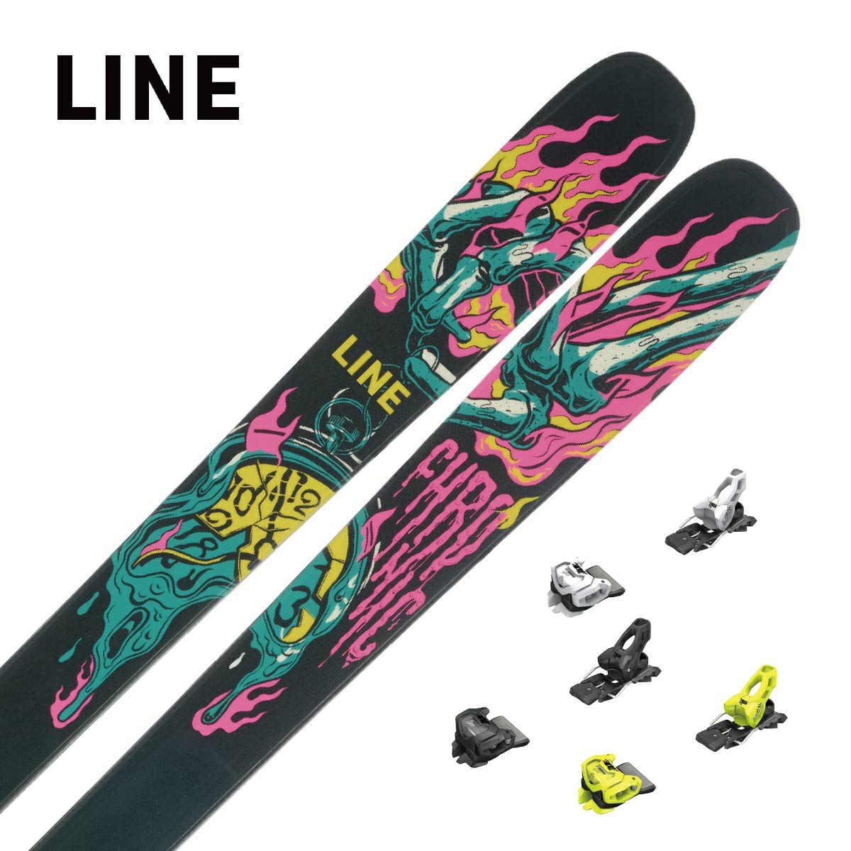 スキー板 LINE ライン メンズ レディース ＜2024＞ CHRONIC 94 + ＜23＞ATT