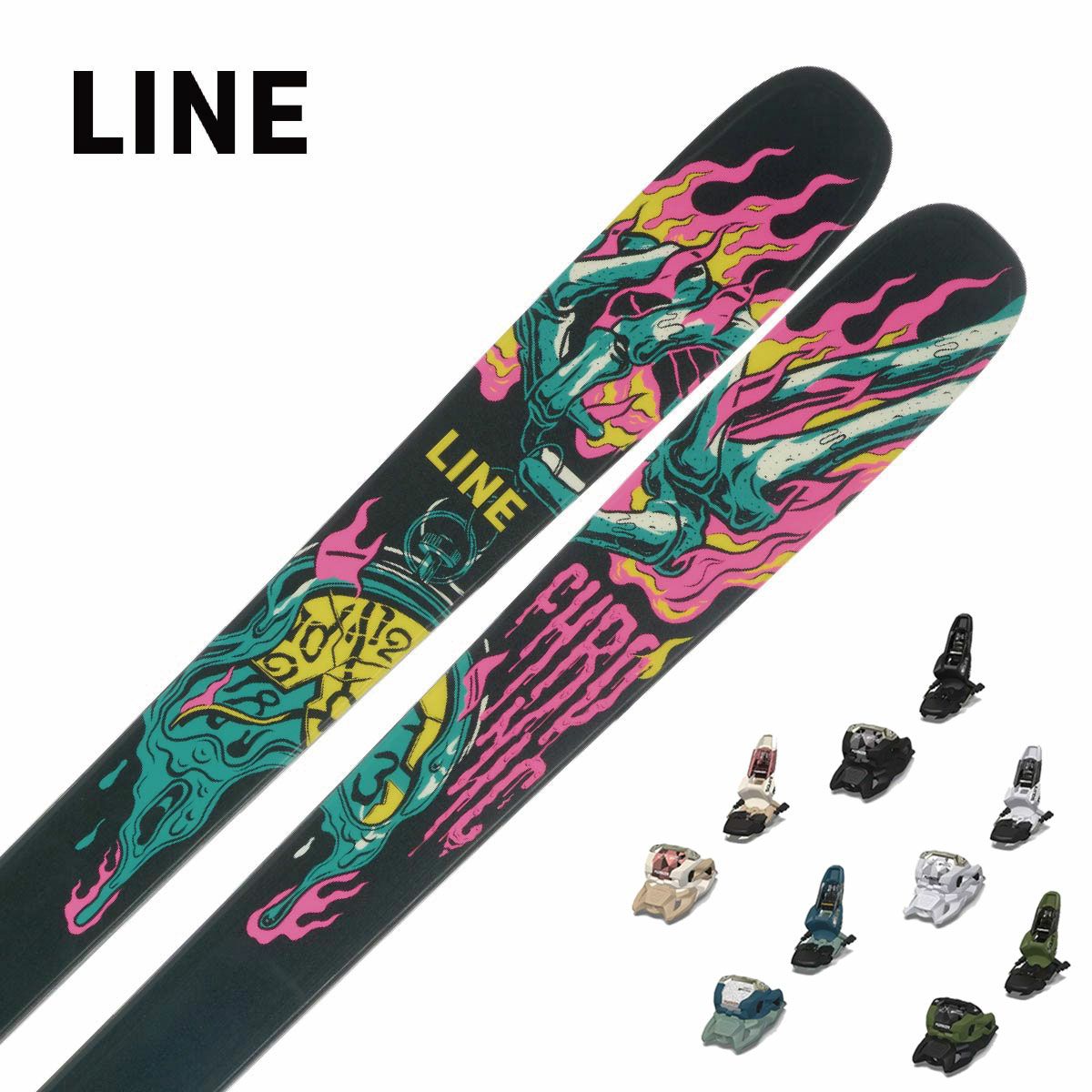 スキー板 LINE ライン メンズ レディース ＜2024＞ CHRONIC 94 + ＜23＞SQU