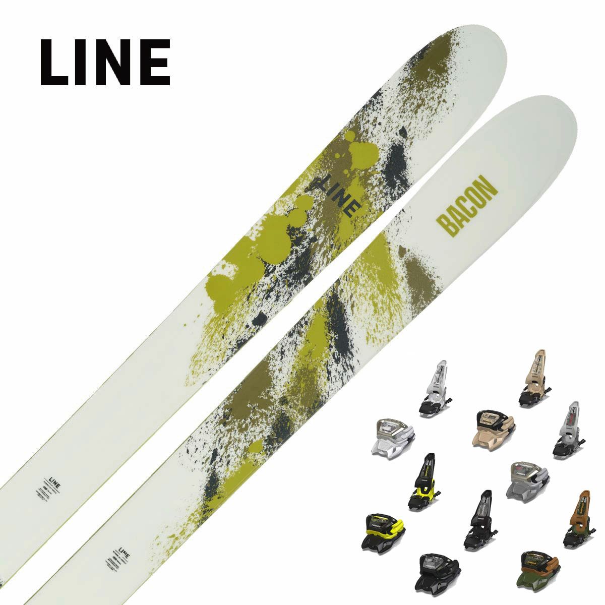 スキー板 LINE ライン メンズ レディース ＜2024＞ BACON 115 + ＜23＞GRIF