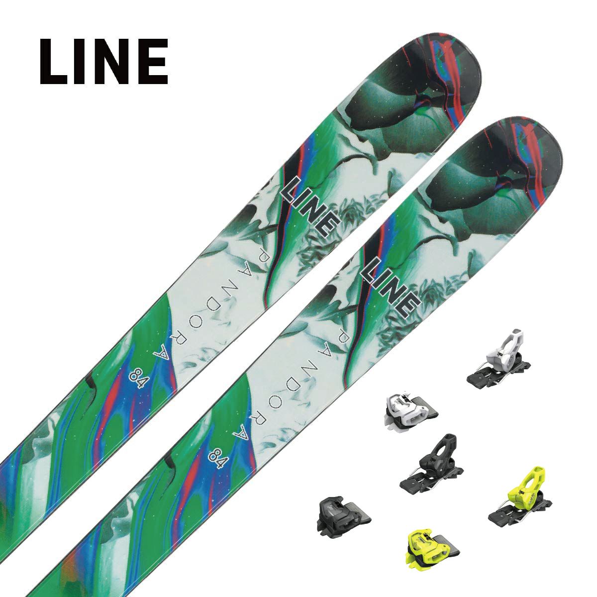 スキー板 LINE ライン メンズ レディース ＜2024＞ PANDORA 84 + ＜23＞ATT