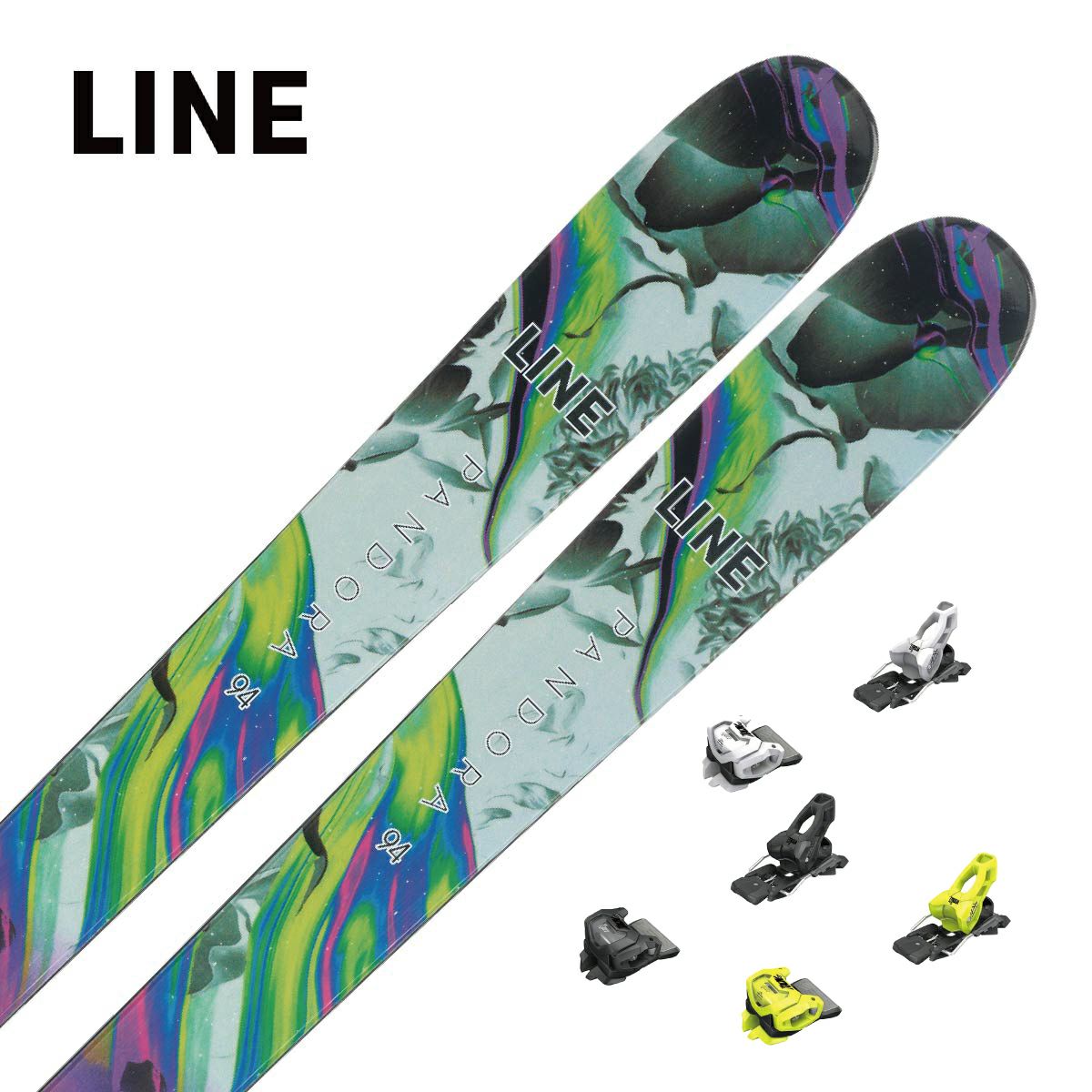 スキー板 LINE ライン メンズ レディース ＜2024＞ PANDORA 94 + ＜23＞ATT