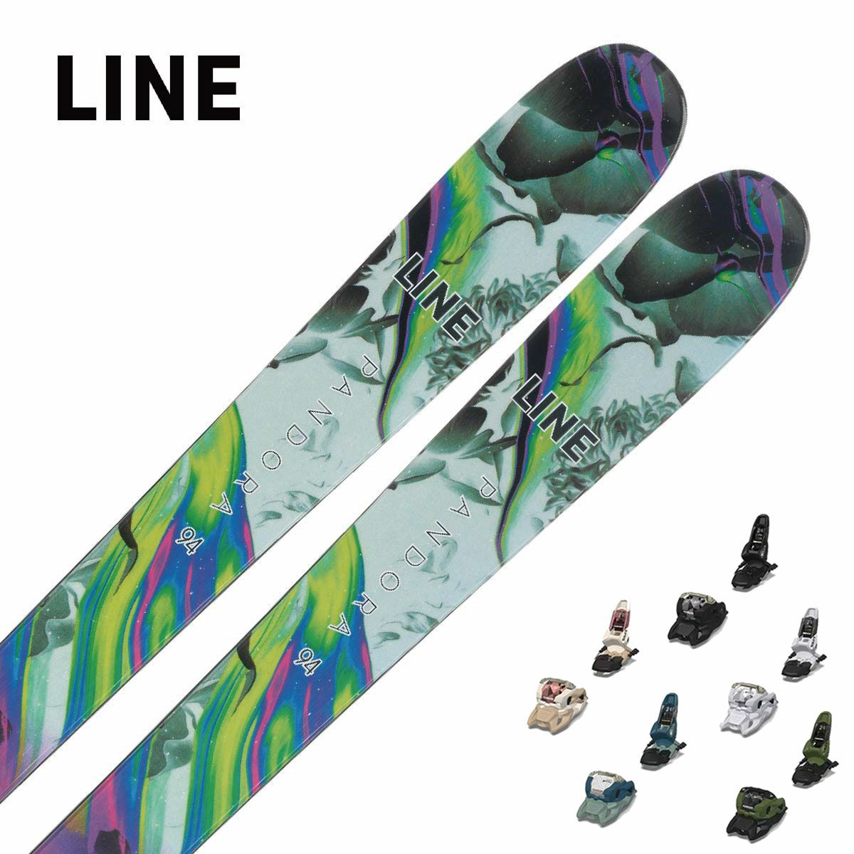 スキー板 LINE ライン メンズ レディース ＜2024＞ PANDORA 94 + ＜23＞SQU