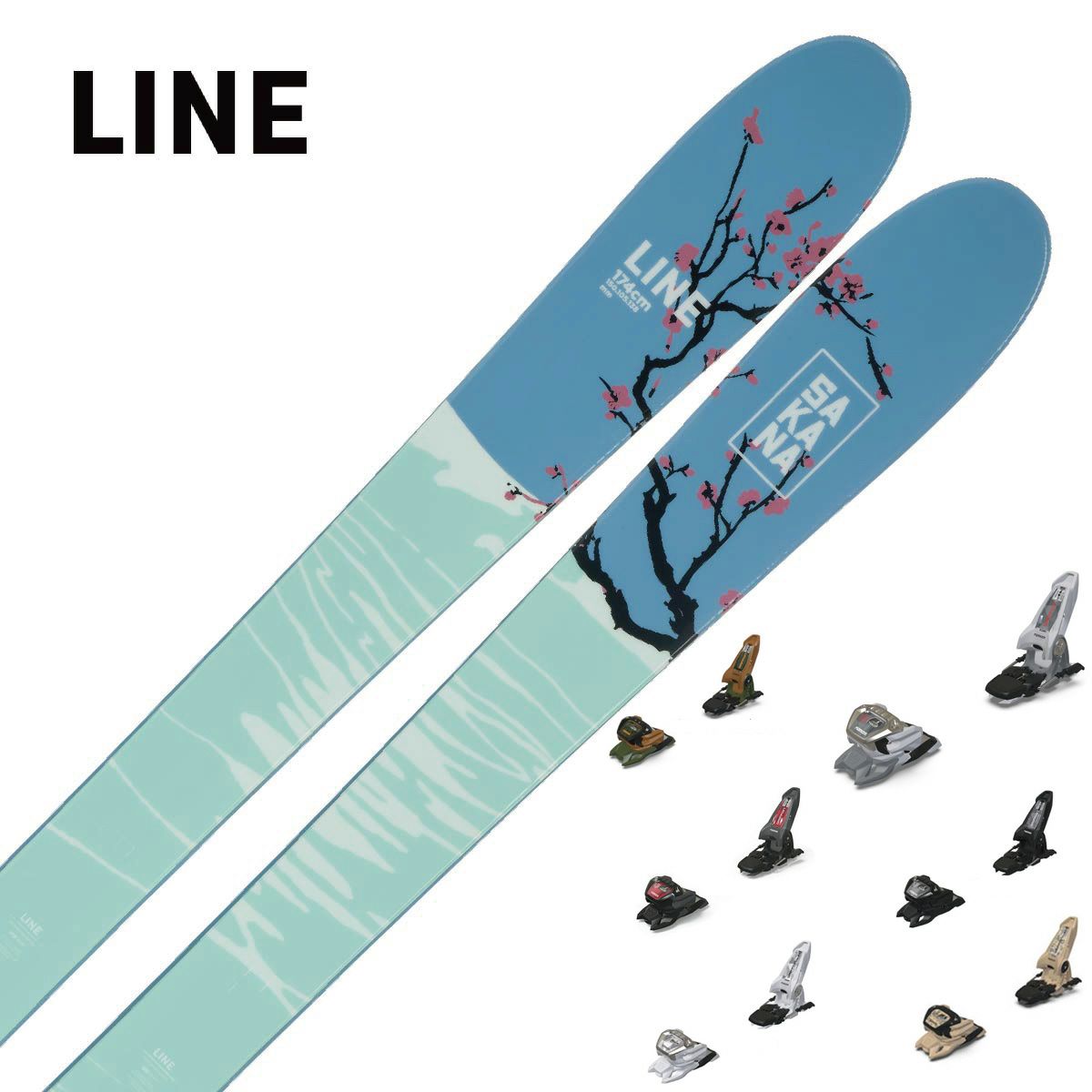 スキー板 LINE ライン メンズ レディース ＜2024＞ SAKANA + ＜23＞GRIFFON