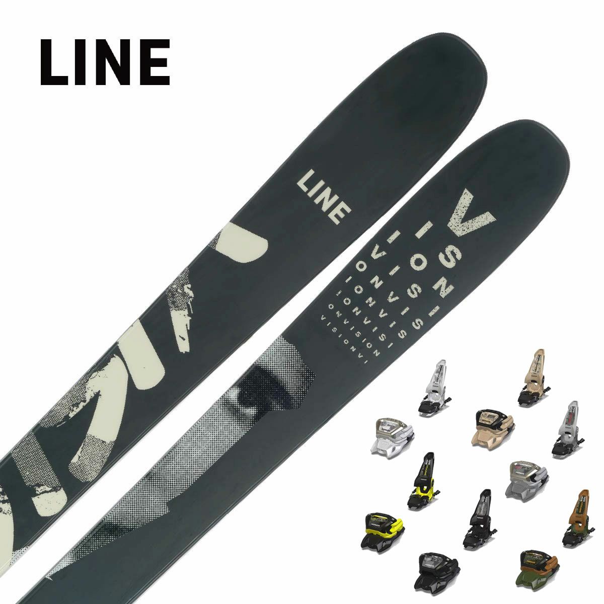 スキー板 LINE ライン メンズ レディース ＜2024＞ VISION 108 + ＜23＞GRI