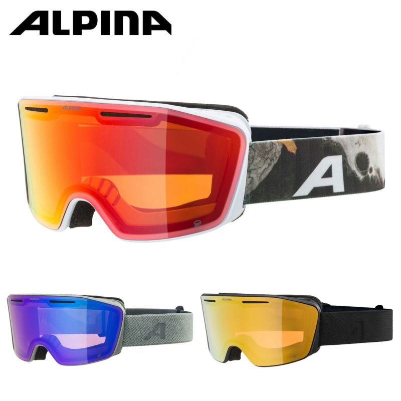 ALPINA アルピナ スキーゴーグル メンズ レディース ＜2024＞ NENDAZ Q / ナンダ Q / A7290 眼鏡・メガネ対応  23-24 NEWモデル