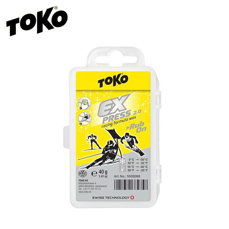 TOKO �g�R ���b�N�X �Ō` �X�L�[ �X�m�[�{�[�h �X�m�{ 2024 Express Racing Rub-on 40g �G�N�X�v���X���[�V���O ���u�I�� 40g / 5509268