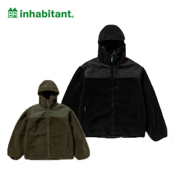 スキー メンズ スキージャケット inhabitant インハビタント ウェア フリース <2024> ISM23KT50 / BOA FLEECE FULL-ZIP JACKET
