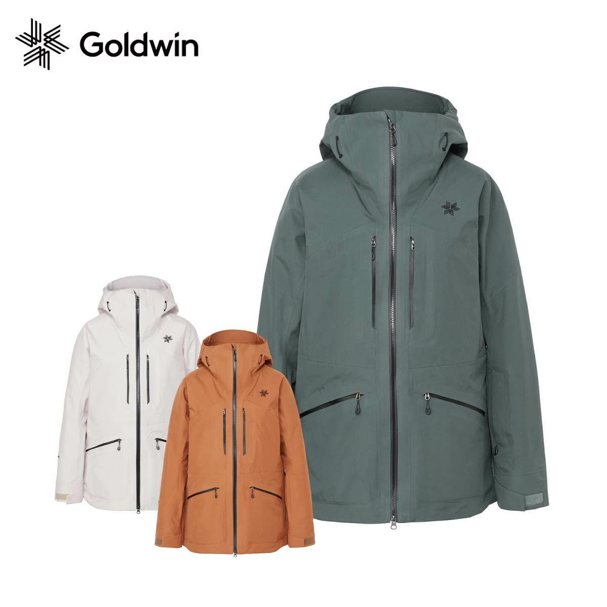 GOLDWIN スキーウェア レディースM グリーン （スキーウェア ゴールド 