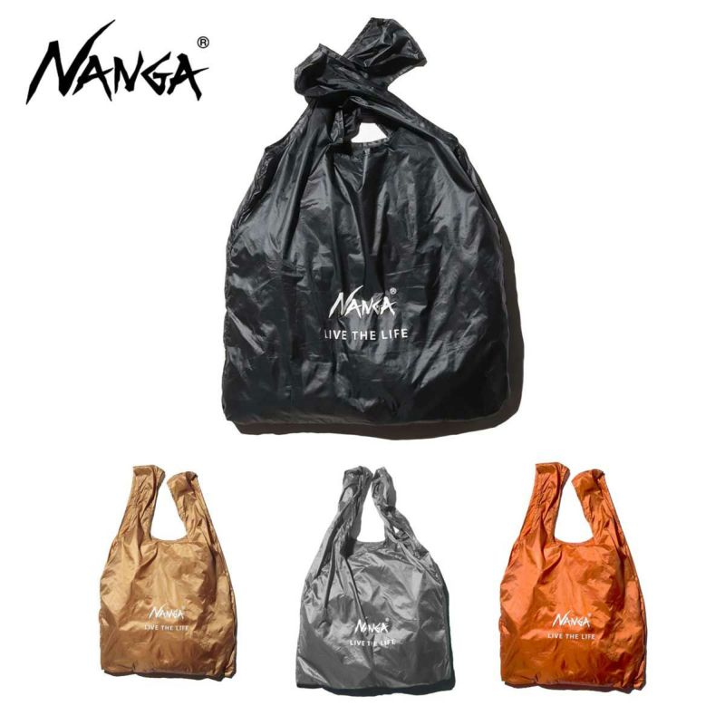 NANGA �i���K �G�R�o�b�O��2025��NANGA POCKETABLE ECO BAG / LIVE THE LIFE NA2441-3A102-A